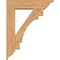 Ekena Millwork Merced Traditional Smooth Bracket w/ Offset Brace, Western Red Cedar, 7 1/2"W x 30"D x 38"H BKT0806X30X38MRC01SWR - alternate 4